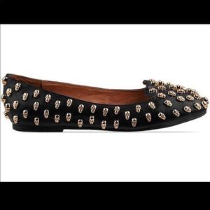 NEW Jeffrey Campbell Skullltini Black Flats